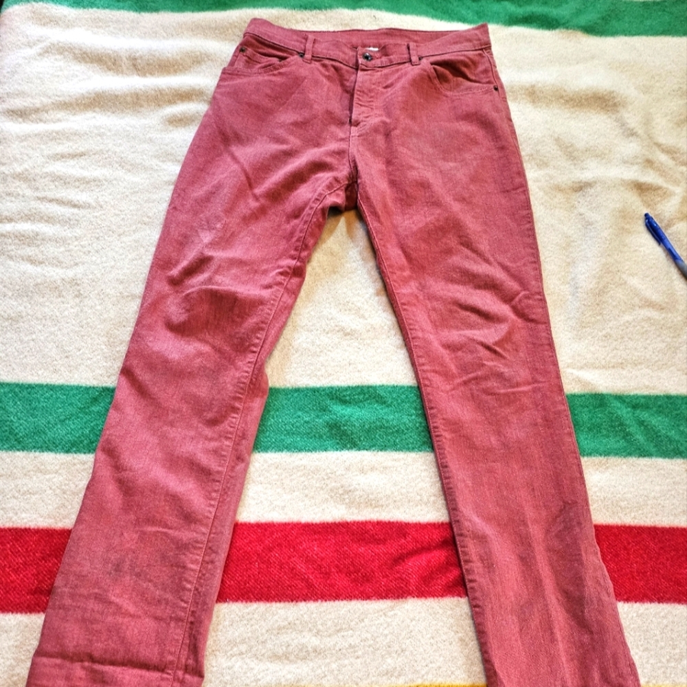 Men's Raleigh Denim Workshop Alexander Stretch Jeans Salmon Red